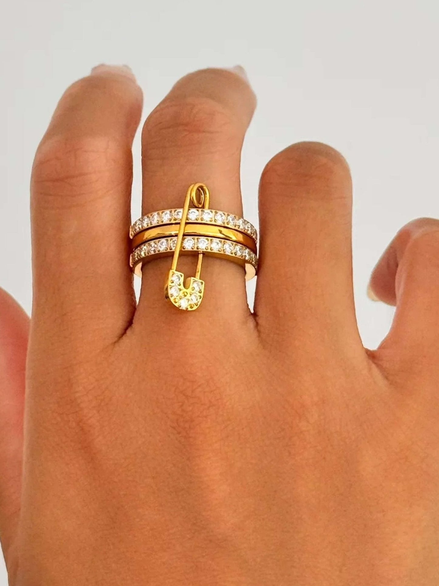 Monica Pinned Zirconia Ring