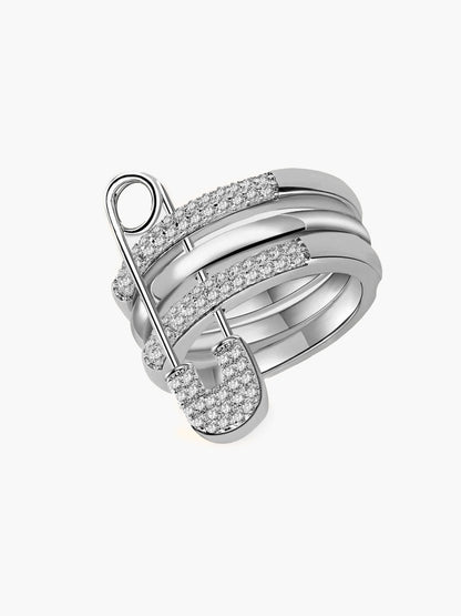 Monica Pinned Sparkle Band Ring