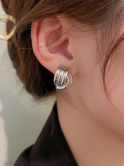 Noemi Three-Layer Earrings