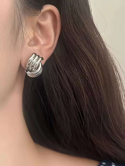Noemi Three-Layer Earrings