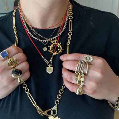 Ophelie Luxe Gemstone Five-Stack Ring