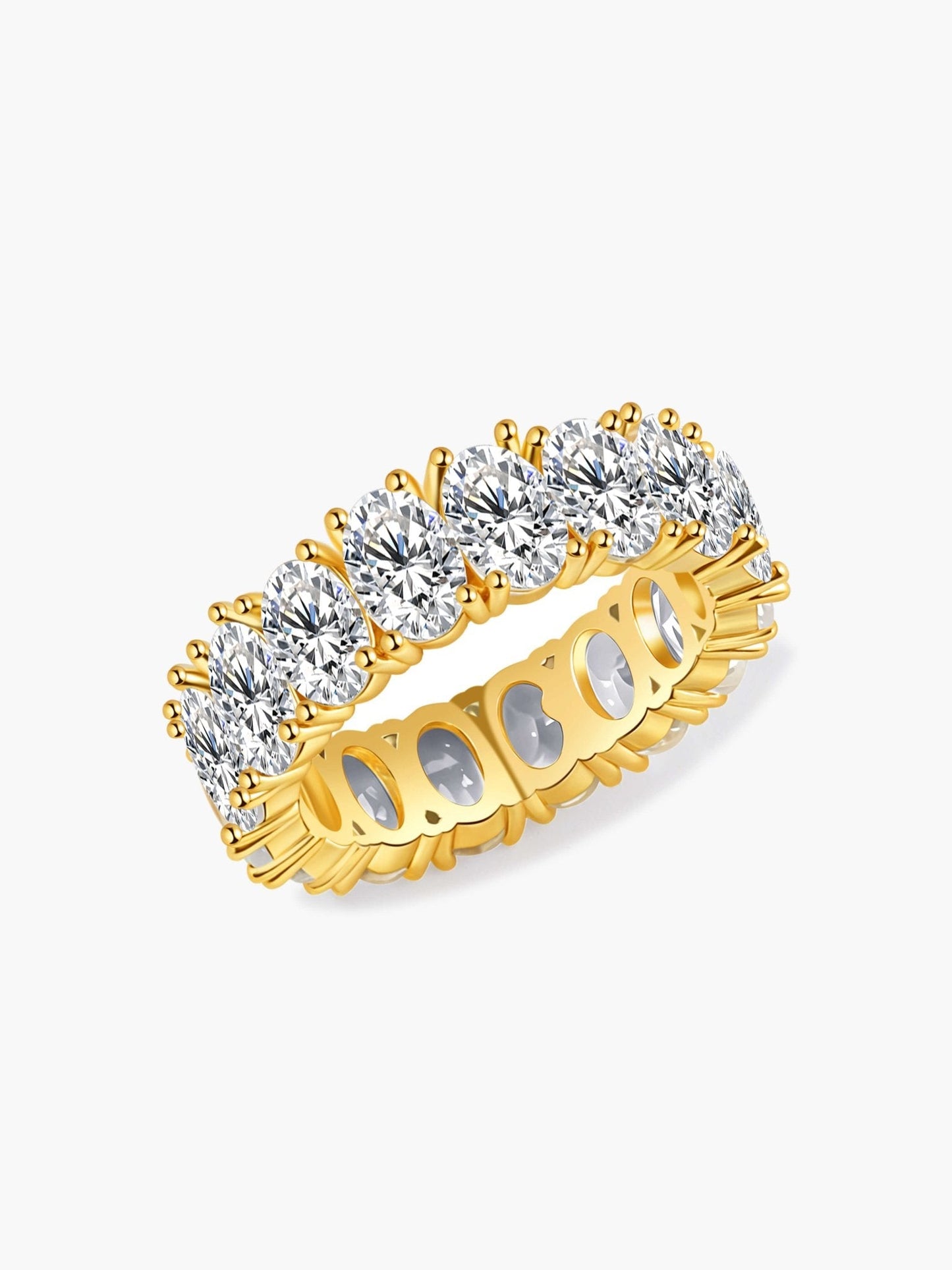 Oval Cut Statement Band Ring