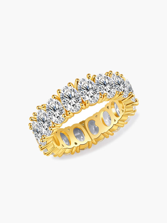 Oval Cut Statement Band Ring