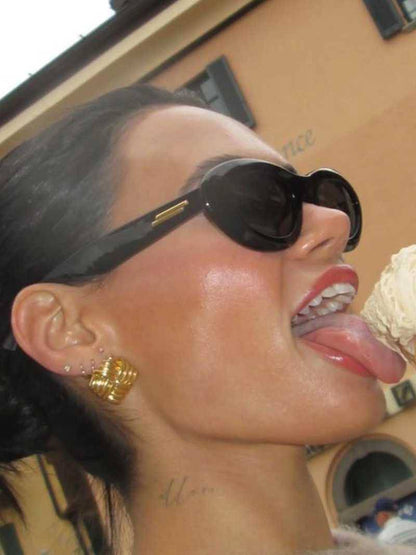 Paris Luxe Square Stud Earrings