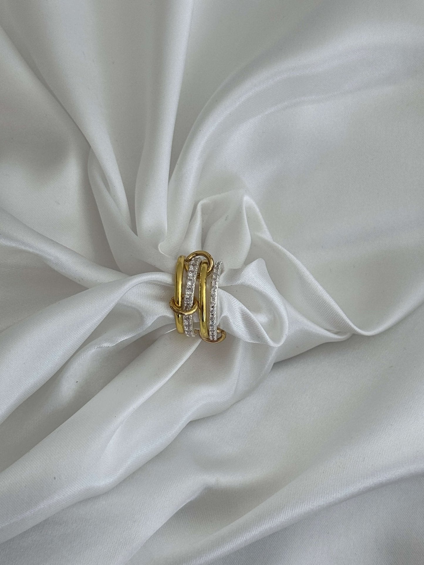 Ramona Rhinestone Stacked Ring