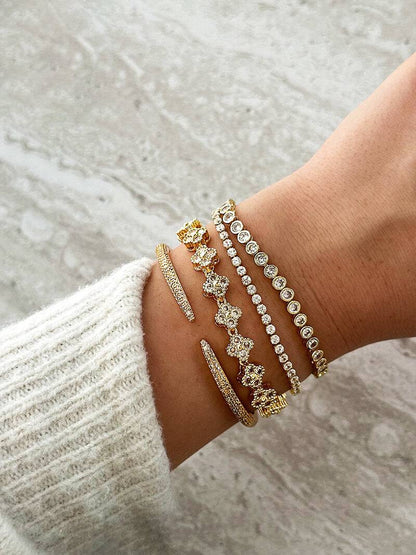 Serenity Gemstone Cuff Bracelet