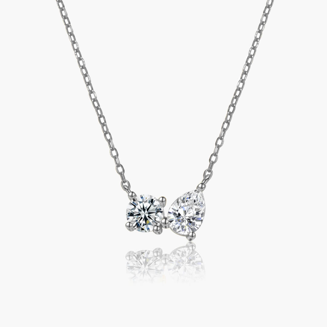 Sherah Twin Zirconia Pendant Necklace