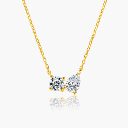 Sherah Twin Zirconia Pendant Necklace