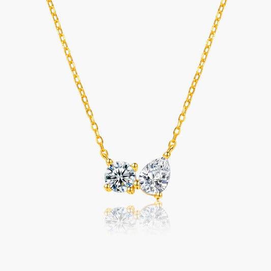 Sherah Twin Zirconia Pendant Necklace