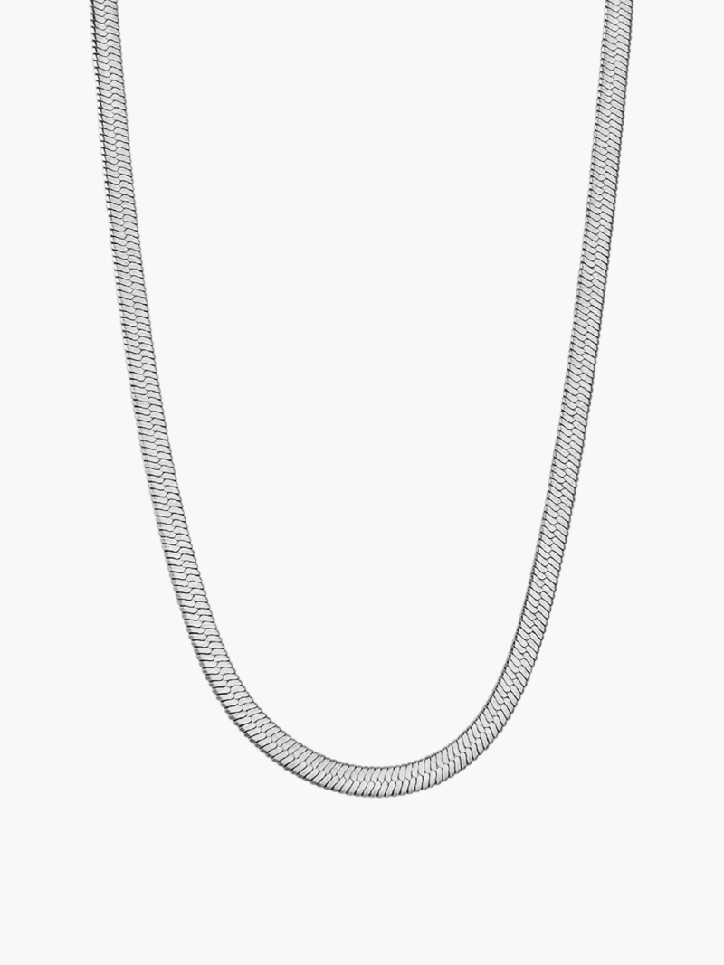 Sleek Flat Chain Necklace