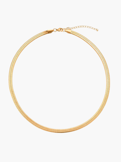 Sleek Flat Chain Necklace