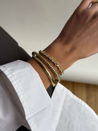 Tennis Bracelet With Letters