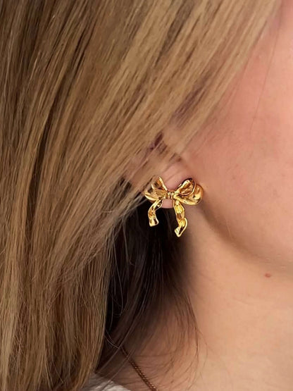 Thalia Bow Stud Earrings