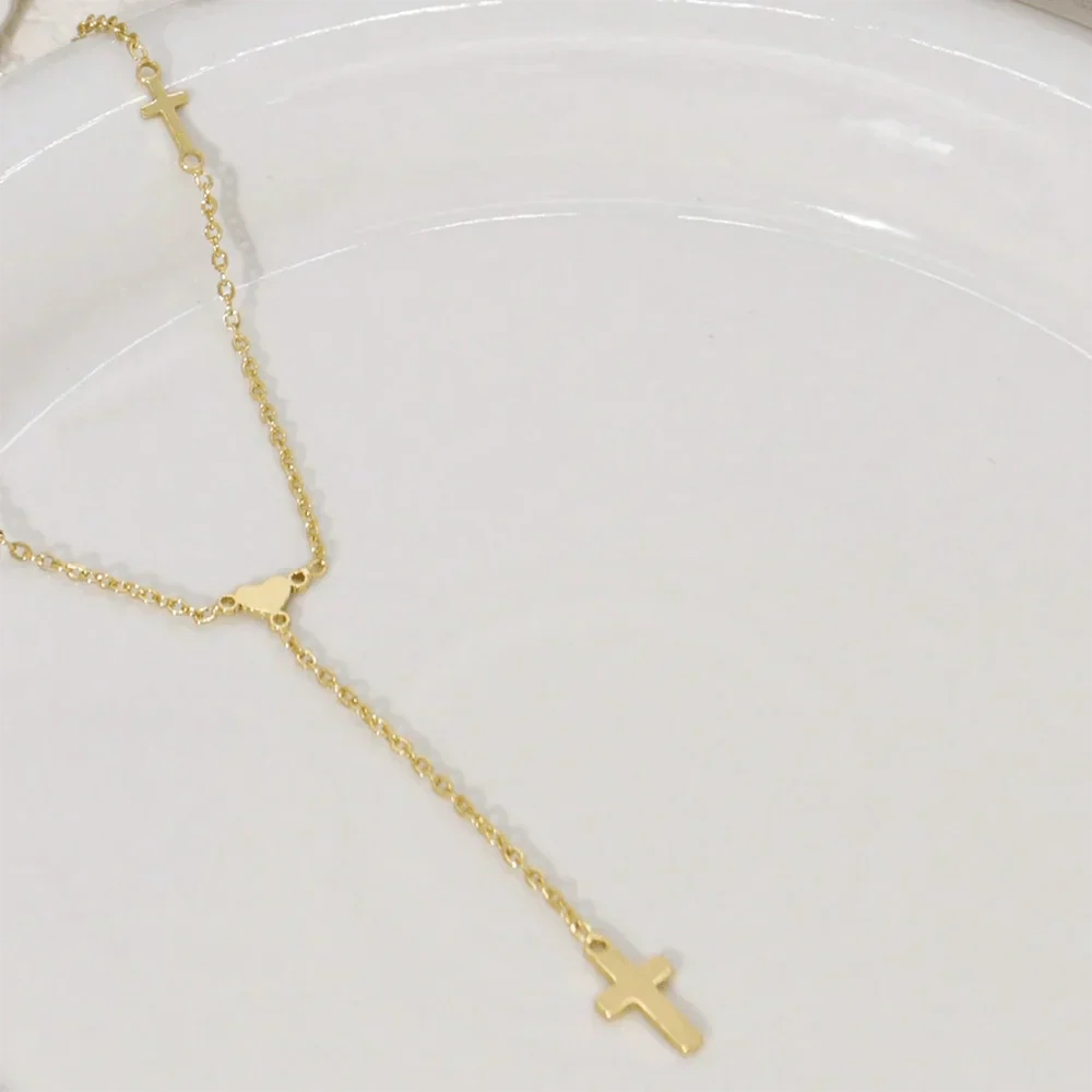 Valencia Cross Pendant Necklace