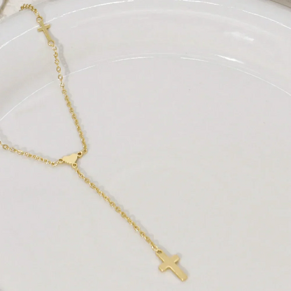 Valencia Cross Pendant Necklace