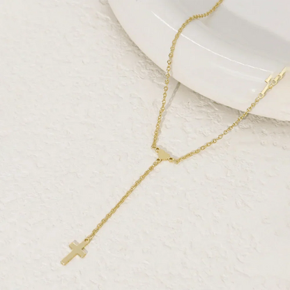 Valencia Cross Pendant Necklace