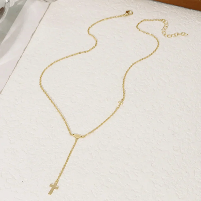 Valencia Cross Pendant Necklace