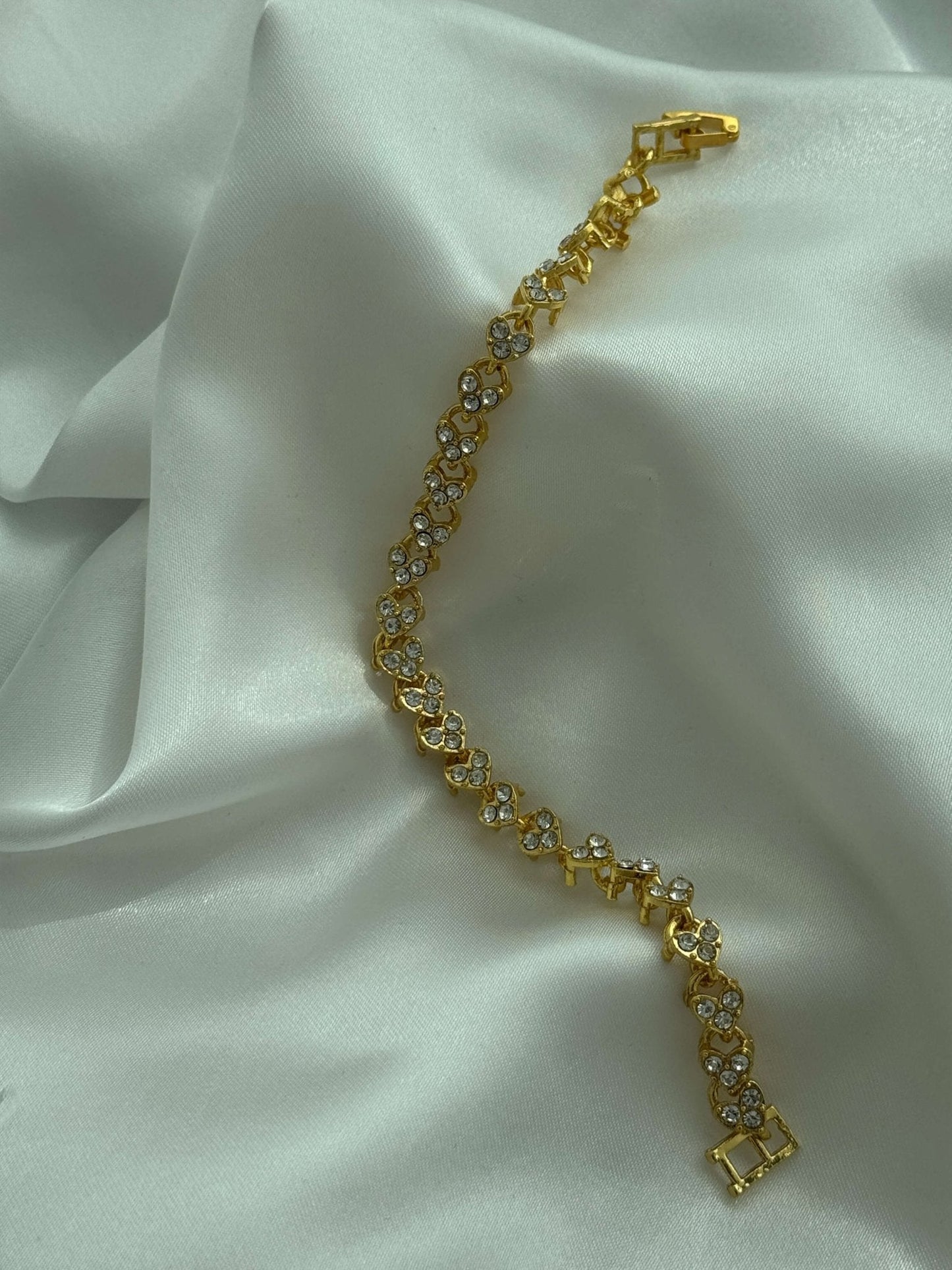 Viona Heart Zirconia Tennis Bracelet